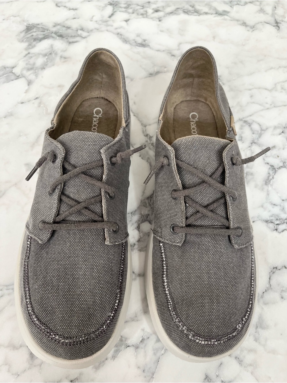 Chaco Mens Chillos Slip On Sneakers Gray Lightweight Washable Luvseat Size 9.5 - Picture 3 of 11